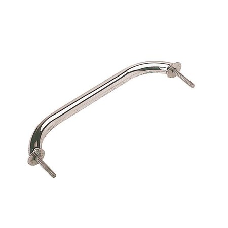 Sea-Dog Sea-Dog 254212-1 12 in. Stainless Steel Stud Mount Flanged Hand Rail with Mounting Flange 254212-1